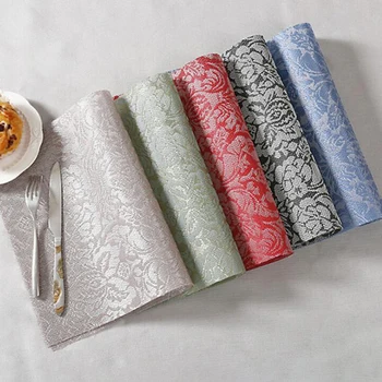 European-Style Western Placemat Dining Table Insulation And Waterproof Rectangular Table Mat Coaster Pvc Table Mat
European-Style Western Placemat Dining Table Insulation And Waterproof Rectangular Table Mat Coaster Pvc Table Mat