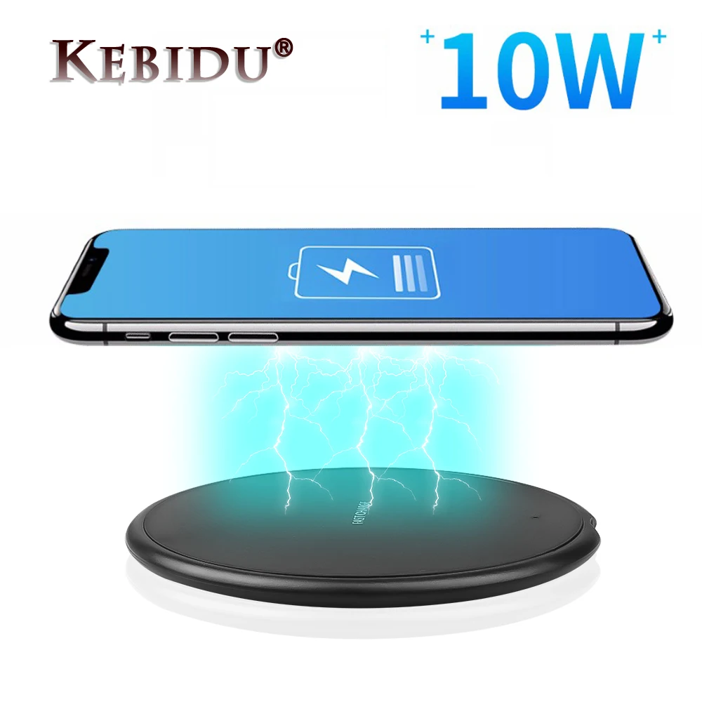 Kebidu 10W Fast Wireless Charger For Samsung Galaxy S9/S9+ S8 S7 Note 9 S7 Edge USB Qi Charging Pad for iPhone XS Max XR X 8
Kebidu 10W Fast Wireless Charger For Samsung Galaxy S9/S9+ S8 S7 Note 9 S7 Edge USB Qi Charging Pad for iPhone XS Max XR X 8