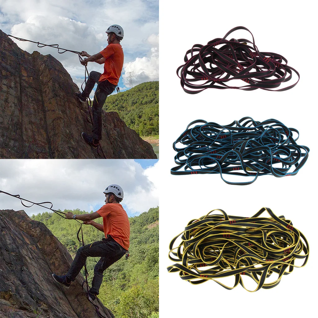 Outdoor Rock Climbing Etrier Nylon Webbing Rope Rise Step Ladder for Rock Climbing Tree Arborist Mountaineering
Outdoor Rock Climbing Etrier Nylon Webbing Rope Rise Step Ladder for Rock Climbing Tree Arborist Mountaineering