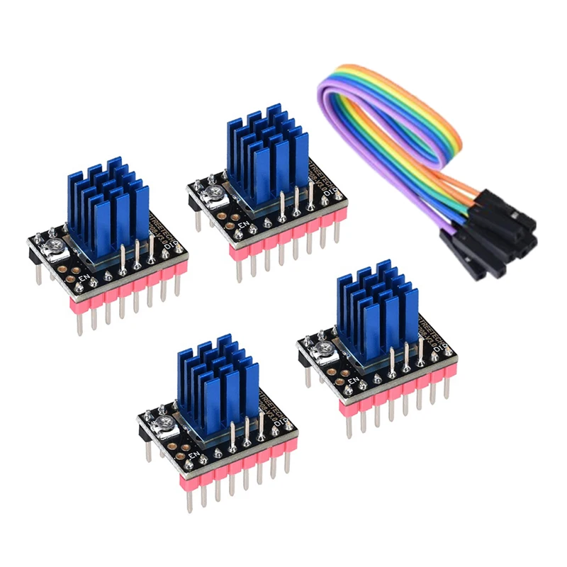 4x Motor Driver TMC2208 V3.0 UART Stepper Driver TMC2100 replacement Single-axis Stepping Mute Module 3D printing RMS Peak
4x Motor Driver TMC2208 V3.0 UART Stepper Driver TMC2100 replacement Single-axis Stepping Mute Module 3D printing RMS Peak