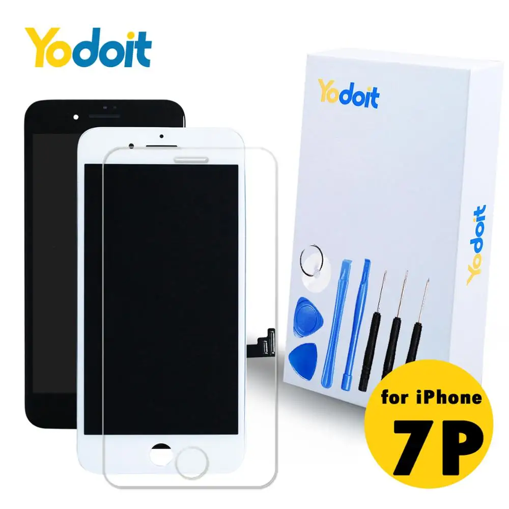 Yodoit LCD Display for iPhone 7 Plus 7P Screen Replacement Full Completed Assembly Touch Digitizer+Tools Front Camera Earpiece
Yodoit LCD Display for iPhone 7 Plus 7P Screen Replacement Full Completed Assembly Touch Digitizer+Tools Front Camera Earpiece