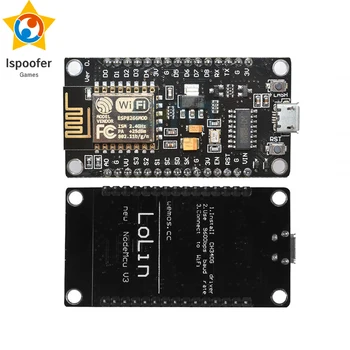 Wireless module NodeMcu v3 CH340 WIFI Internet of Things development board ESP8266 with pcb Antenna and usb port for Arduino
Wireless module NodeMcu v3 CH340 WIFI Internet of Things development board ESP8266 with pcb Antenna and usb port for Arduino