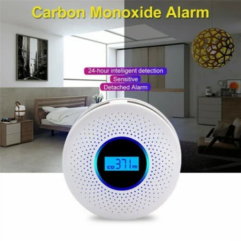 With Voice Warning LCD Digital Display Two In One Carbon Monoxide Detector And Smoke Alarm
With Voice Warning LCD Digital Display Two In One Carbon Monoxide Detector And Smoke Alarm