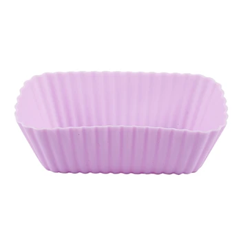New Muffin Cup 12 PCS Rectangle Silicone Soap Cookies Cupcake Bakeware Pan Tray Mould Home DIY Cake Tool (Size: 8 cm)
New Muffin Cup 12 PCS Rectangle Silicone Soap Cookies Cupcake Bakeware Pan Tray Mould Home DIY Cake Tool (Size: 8 cm)