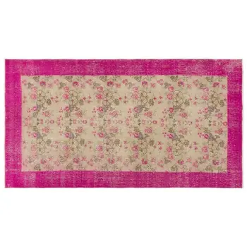 Handmade Natural Vintage Turkish Area Rug 106x188 Cm-3'6''X6'2'' 
Handmade Natural Vintage Turkish Area Rug 106x188 Cm-3'6''X6'2''