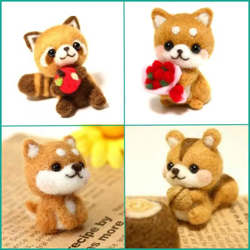 Fashion Small Toy Doll Squirrel Dog Wool needle felting Animal Felted Non finished Package For Women Handcarft
Fashion Small Toy Doll Squirrel Dog Wool needle felting Animal Felted Non finished Package For Women Handcarft
