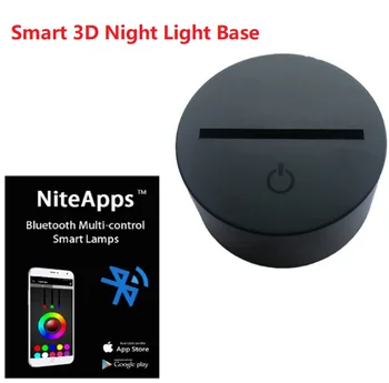 3D Lamp LED Night Light Crack Base Glowing USB Smart Phone Control 7 Color Changing Battery Clock Powered Bluetooth Base Prize
3D Lamp LED Night Light Crack Base Glowing USB Smart Phone Control 7 Color Changing Battery Clock Powered Bluetooth Base Prize