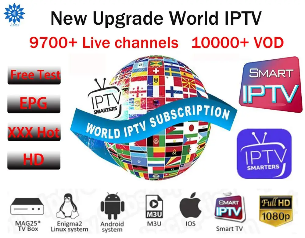 World IPTV Subscription Europe Italy Poland Spain Germany Dutch UK Sweden USA Albania Australia Android Smart IPTV m3u Enigma2
World IPTV Subscription Europe Italy Poland Spain Germany Dutch UK Sweden USA Albania Australia Android Smart IPTV m3u Enigma2
