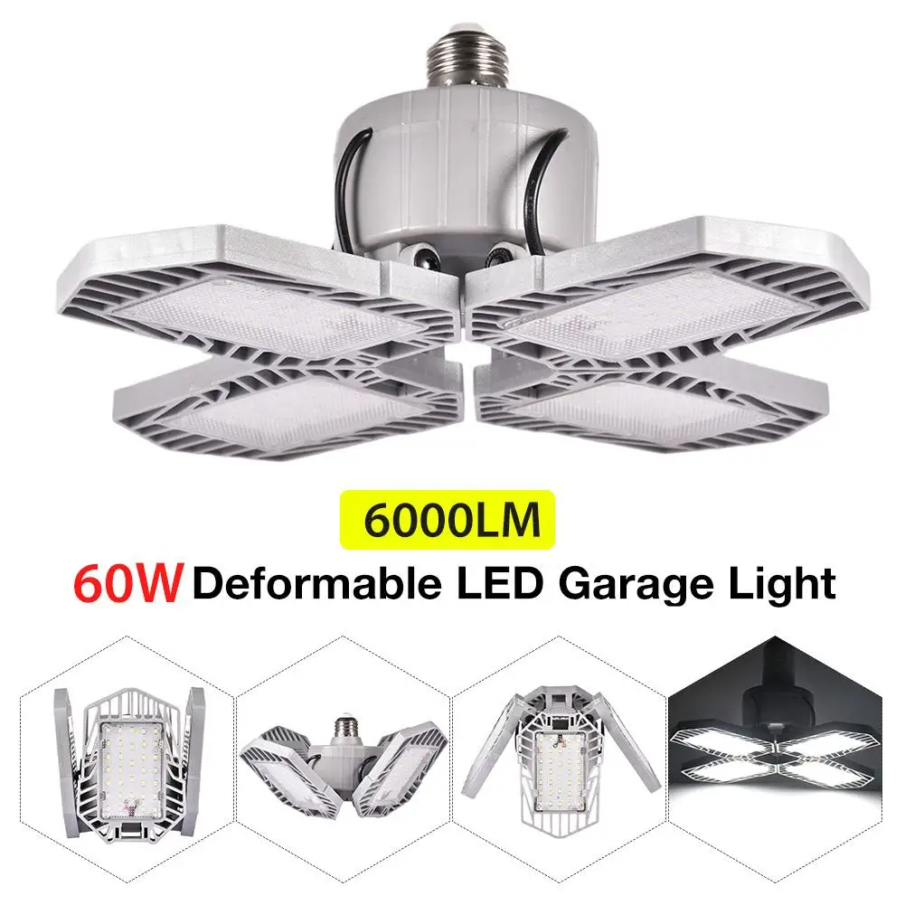 2PCS Super Bright Industrial Lighting 60W E27 LED Garage Light 360 Degrees Deformable Led High Bay Industrial Lamp For Workshop
2PCS Super Bright Industrial Lighting 60W E27 LED Garage Light 360 Degrees Deformable Led High Bay Industrial Lamp For Workshop