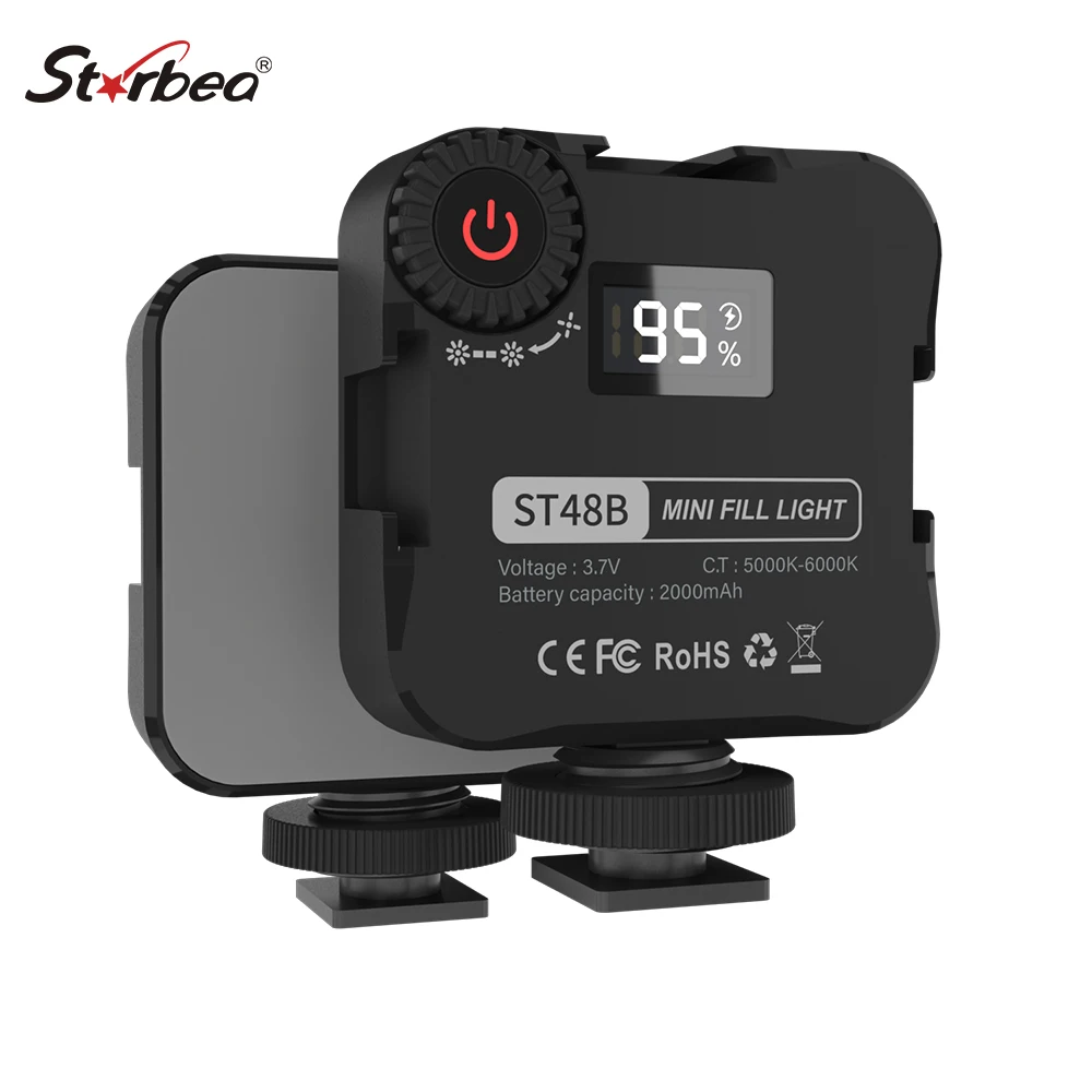 Strbea Mini Vlog Fill Light LED Video Office LIght 2000mAh Rechargable LED Panel Lamp Photography Lighting For Live Streaming
Strbea Mini Vlog Fill Light LED Video Office LIght 2000mAh Rechargable LED Panel Lamp Photography Lighting For Live Streaming