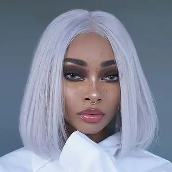 Transparent Lace Platinum Blonde Human Hair Bob Straight 13X6 Lace Front Wigs for Black Women Natural Pre Plucked Hairline
Transparent Lace Platinum Blonde Human Hair Bob Straight 13X6 Lace Front Wigs for Black Women Natural Pre Plucked Hairline