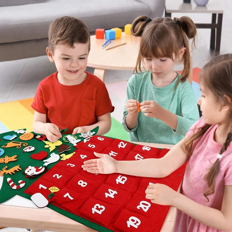 Felt Christmas Tree,DIY Christmas Tree 28 Pacs Wall Hanging Christmas Tree with Calendar Pocket Home Door Wall Decoration for Ki
Felt Christmas Tree,DIY Christmas Tree 28 Pacs Wall Hanging Christmas Tree with Calendar Pocket Home Door Wall Decoration for Ki