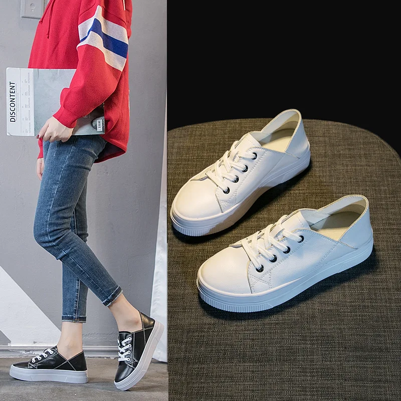 Autumn New Style Flat Genuine Leather White Shoes Versitile Fashion Trend of the Wind Casual Comfortable Wenzhou WOMEN'S Shoes
Autumn New Style Flat Genuine Leather White Shoes Versitile Fashion Trend of the Wind Casual Comfortable Wenzhou WOMEN'S Shoes