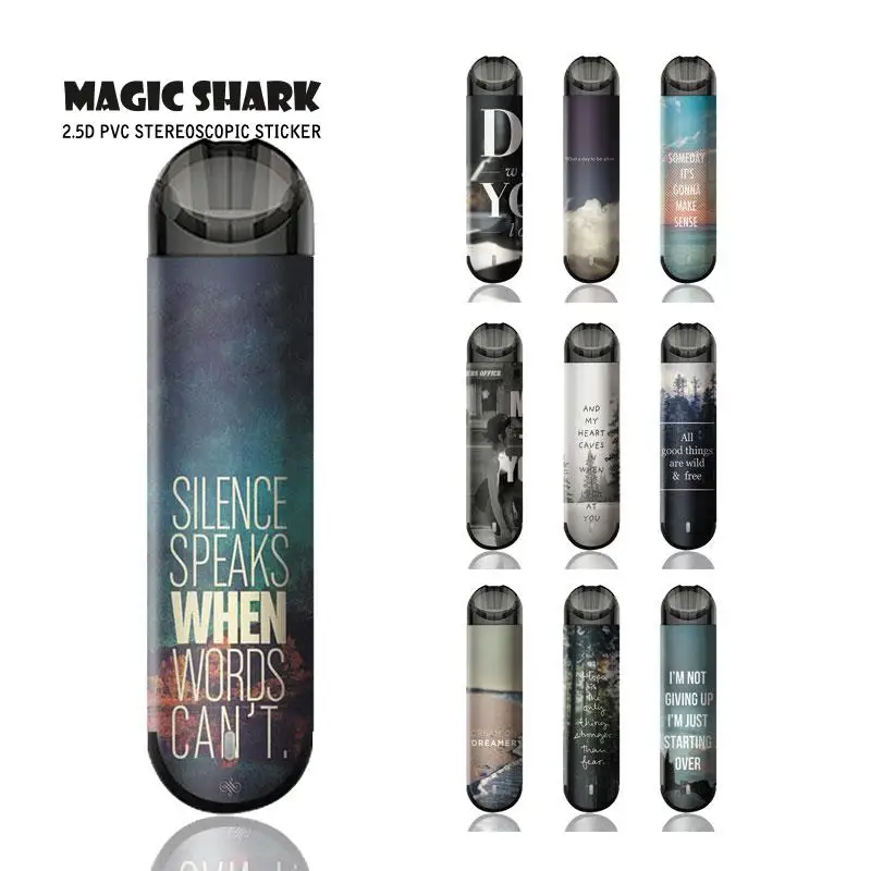 Magic Shark Fashion New Arrival English Words PVC Stereo Case Sticker Skin Back Film for Ammo E Cigarette 071-080
Magic Shark Fashion New Arrival English Words PVC Stereo Case Sticker Skin Back Film for Ammo E Cigarette 071-080