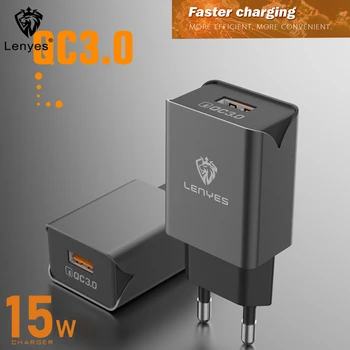 Lenyes QC3.0 Fast Charger Set with USB Charging Cables All Phones EU Plug Travel Quick Charge Adapter for Russia Spain LCH086
Lenyes QC3.0 Fast Charger Set with USB Charging Cables All Phones EU Plug Travel Quick Charge Adapter for Russia Spain LCH086