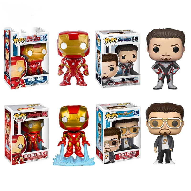 Funko POP Marvel Avengers Iron Man Tony Stark Collection Model PVC Action Figure Toys for Children Birthday Gift
Funko POP Marvel Avengers Iron Man Tony Stark Collection Model PVC Action Figure Toys for Children Birthday Gift