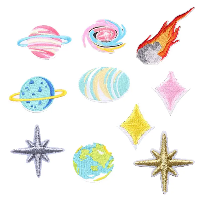 Embroidered Patches Iron on Planets Stars Galaxy Appliques DIY Cute Astronomy Patch Clothes Badges Stickers for Backpack Patch
Embroidered Patches Iron on Planets Stars Galaxy Appliques DIY Cute Astronomy Patch Clothes Badges Stickers for Backpack Patch