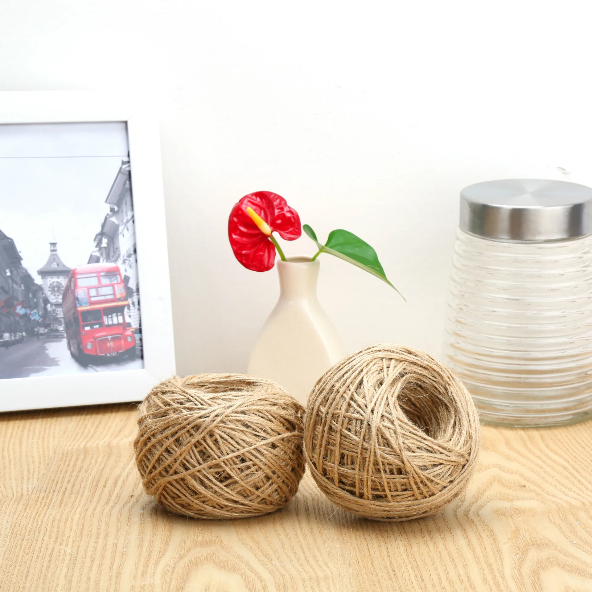 

100M Natural Burlap Hessian Jute Twine Cord Hemp Rope String Gift Packing Strings Christmas Event & Party Supplies