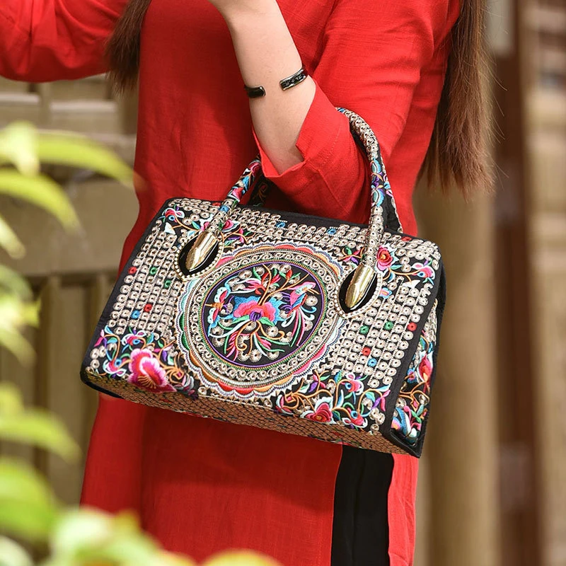 Женская Ретро сумка ручная вышивка в китайском этническом стиле