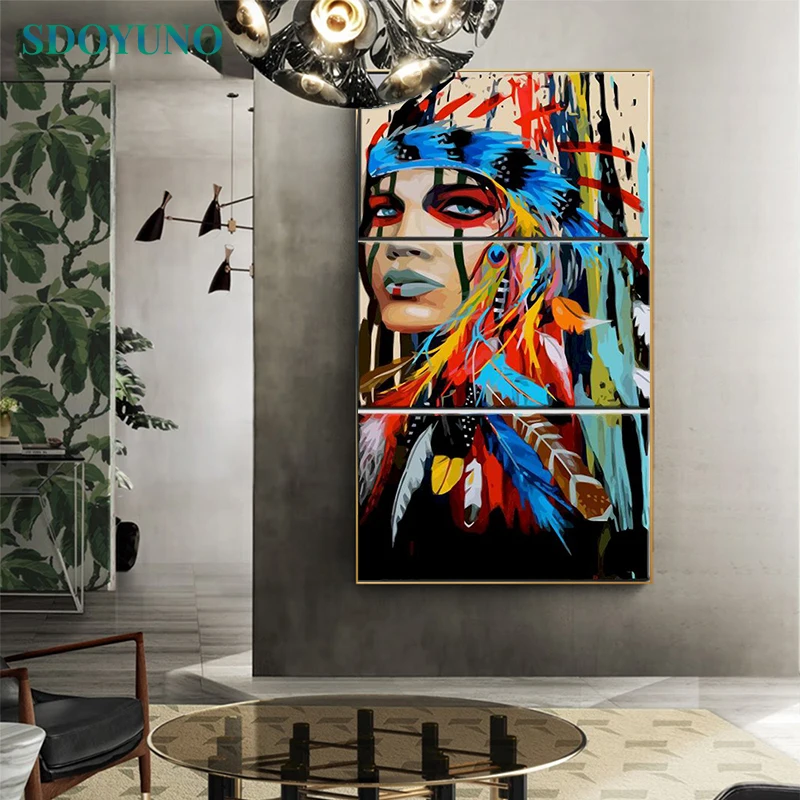 SDOYUNO 3 шт. 40x5 0 см краска по номерам для взрослых индийских DIY Краска по номерам на холсте искусственная краска
SDOYUNO 3 шт. 40x5 0 см краска по номерам для взрослых индийских DIY Краска по номерам на холсте искусственная краска