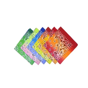 12 pcs 100% Cotton Large Pack of 12 56*56cm 12+Colors Non Fading Gradient Bandanas
12 pcs 100% Cotton Large Pack of 12 56*56cm 12+Colors Non Fading Gradient Bandanas