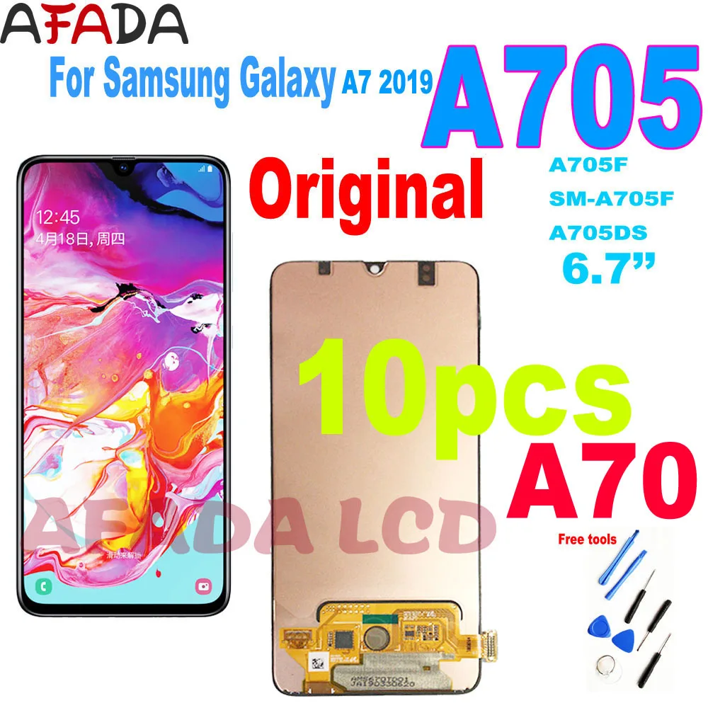 10 pcs 6.7" A70 lcd For Samsung galaxy A70 2019 A705 A705F SM-A705F LCD Display Touch Screen Digitizer Assembly Replacement
10 pcs 6.7" A70 lcd For Samsung galaxy A70 2019 A705 A705F SM-A705F LCD Display Touch Screen Digitizer Assembly Replacement
