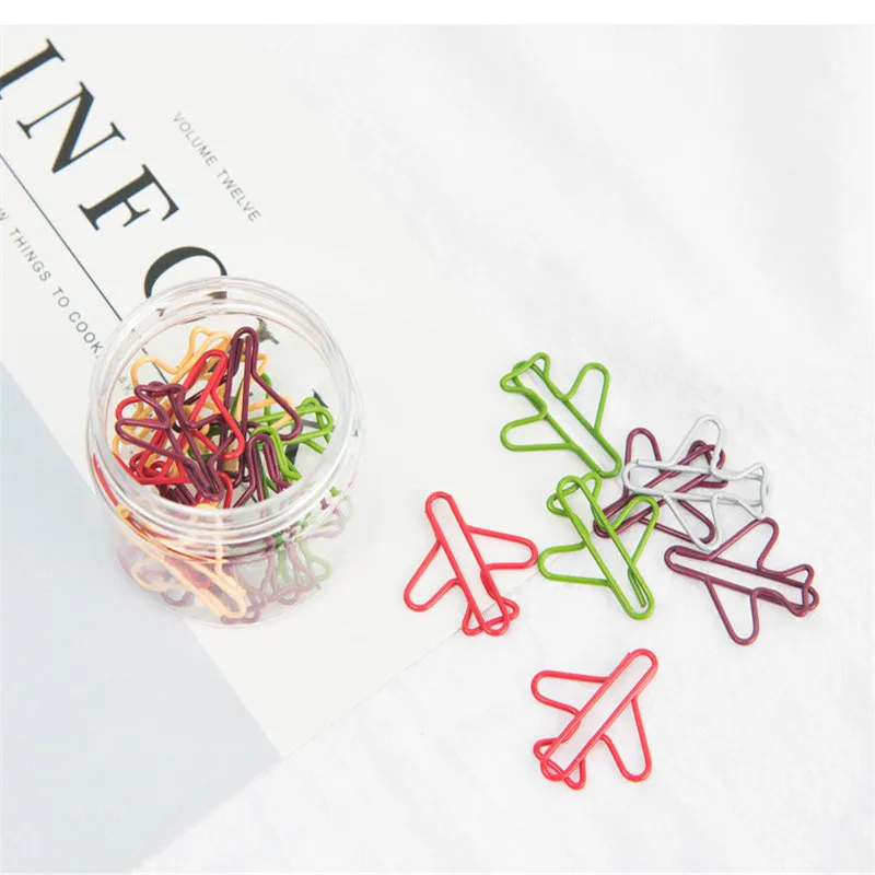 20pcs/lot Cartoon Airplane Shape Mini Paper Clips Kawaii Stationery Binder Clips Photos Tickets Notes Letter Paper Clip Statione
20pcs/lot Cartoon Airplane Shape Mini Paper Clips Kawaii Stationery Binder Clips Photos Tickets Notes Letter Paper Clip Statione