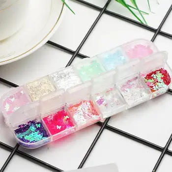 12 Grid/set Laser Butterfly Sequin Nail Decoration Slices Glitter Diy Sparkly Butterfly Nail Art 3d Decorations A2O8
12 Grid/set Laser Butterfly Sequin Nail Decoration Slices Glitter Diy Sparkly Butterfly Nail Art 3d Decorations A2O8