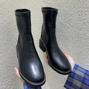 cow leather classical med heels round toe elegant casual keep warm office lady fashion stretch ankle boots
cow leather classical med heels round toe elegant casual keep warm office lady fashion stretch ankle boots