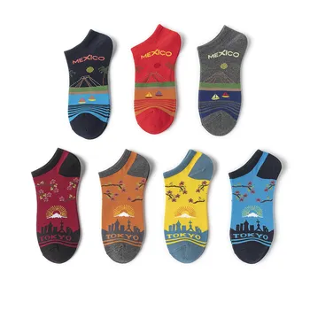 Design Men Sock Men's Standard Socks Tokyo Mexico City Unisex Colorful Casual Short Sox Adult Cotton Trendy Spring Summer Sokken 
Design Men Sock Men's Standard Socks Tokyo Mexico City Unisex Colorful Casual Short Sox Adult Cotton Trendy Spring Summer Sokken