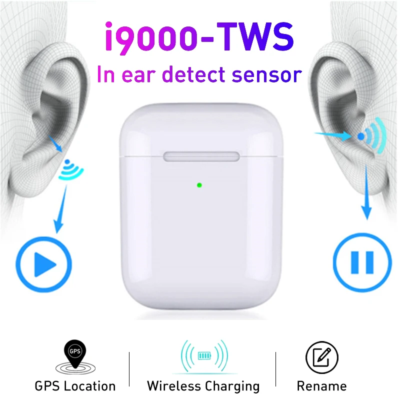 Original i9000TWS Wireless Earphone Air2 With Reverse magnet Charging Case Bluetooth 5.0 Earbuds Earphone PK i500 i2000 i5000 12
Original i9000TWS Wireless Earphone Air2 With Reverse magnet Charging Case Bluetooth 5.0 Earbuds Earphone PK i500 i2000 i5000 12