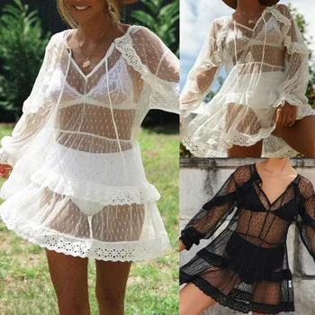 Women Summer Fashion Bikini Cover Up Sarong Dress Swimwear Kaftan Lace Crochet Beach Wear Cover Up
Women Summer Fashion Bikini Cover Up Sarong Dress Swimwear Kaftan Lace Crochet Beach Wear Cover Up