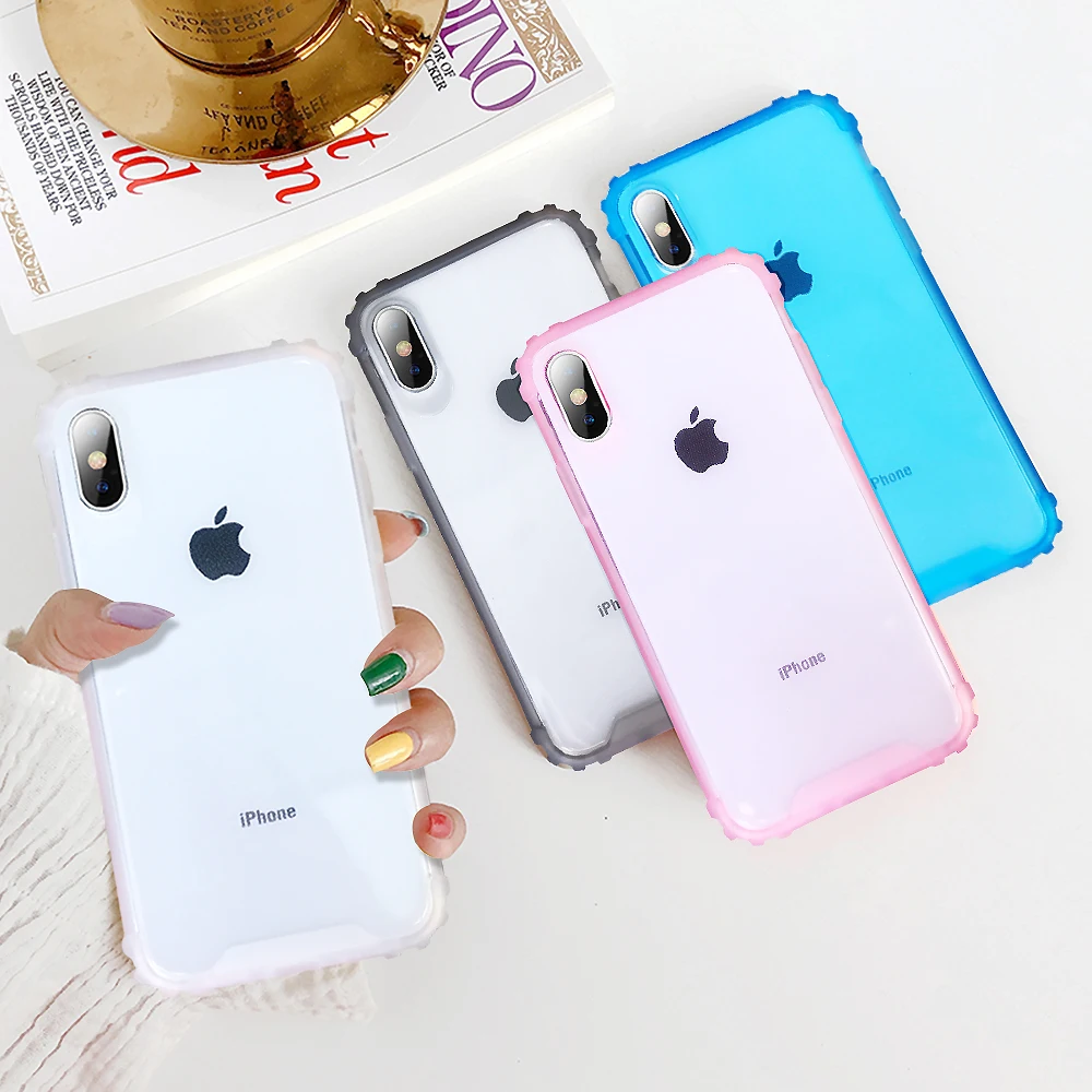 TIKITAKA Shockproof Bumper Transparent Silicone Phone Case For iPhone X XS XR XS Max 8 7 6 6S Plus Clear protection Back Cover
TIKITAKA Shockproof Bumper Transparent Silicone Phone Case For iPhone X XS XR XS Max 8 7 6 6S Plus Clear protection Back Cover