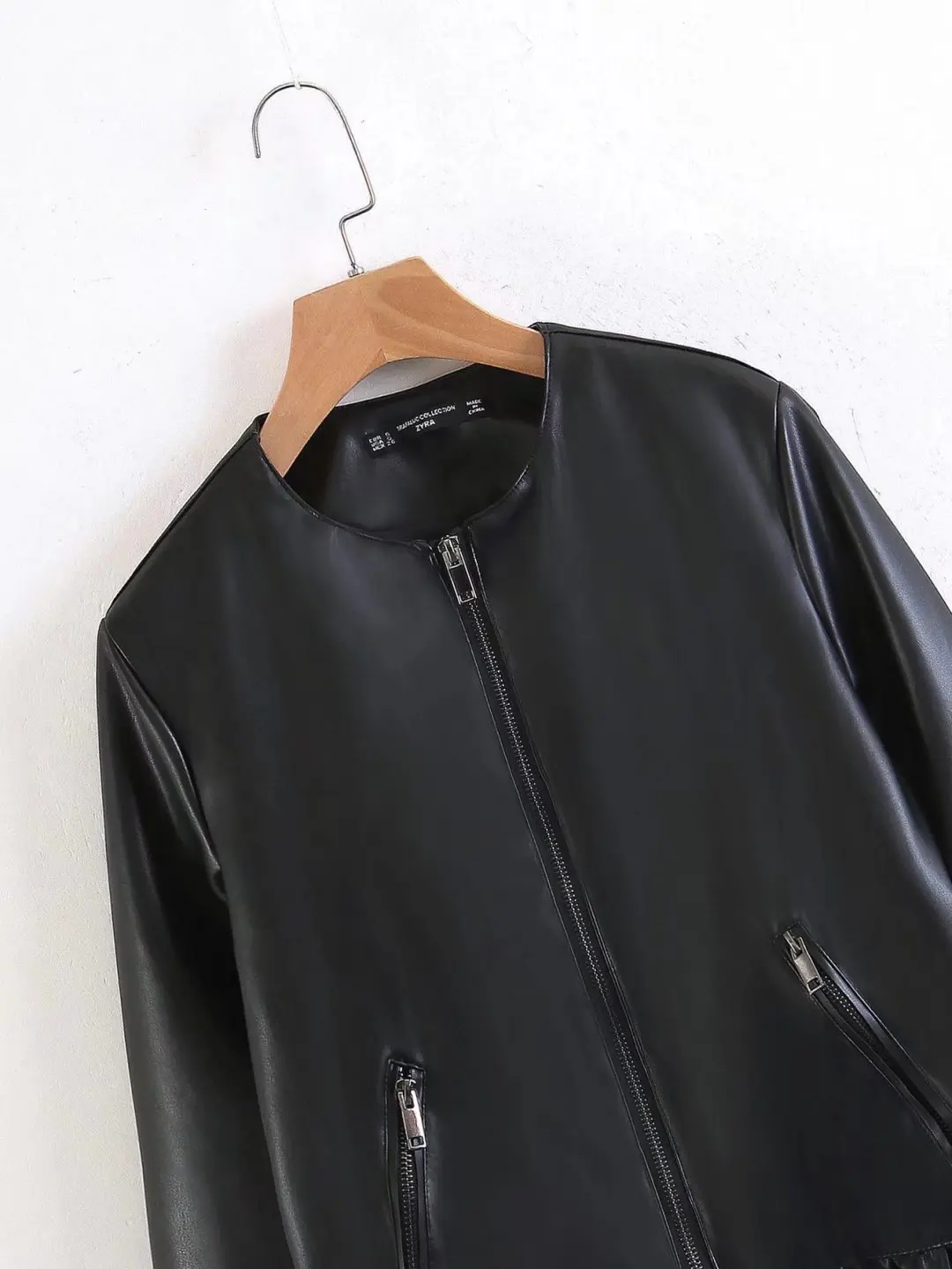 2019 Spring New Style Western Style Hem Flounced Solid Color Slim Fit WOMEN'S Jacket Leather Coat
2019 Spring New Style Western Style Hem Flounced Solid Color Slim Fit WOMEN'S Jacket Leather Coat