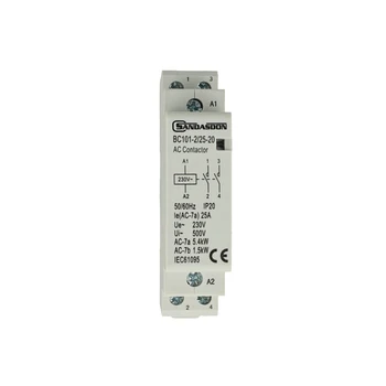 SANDASDON SD-BC101-2/25-20 SANDASDON modular contactor 2P double-pole 25A 230V 2 open contacts NO Type 20
SANDASDON SD-BC101-2/25-20 SANDASDON modular contactor 2P double-pole 25A 230V 2 open contacts NO Type 20