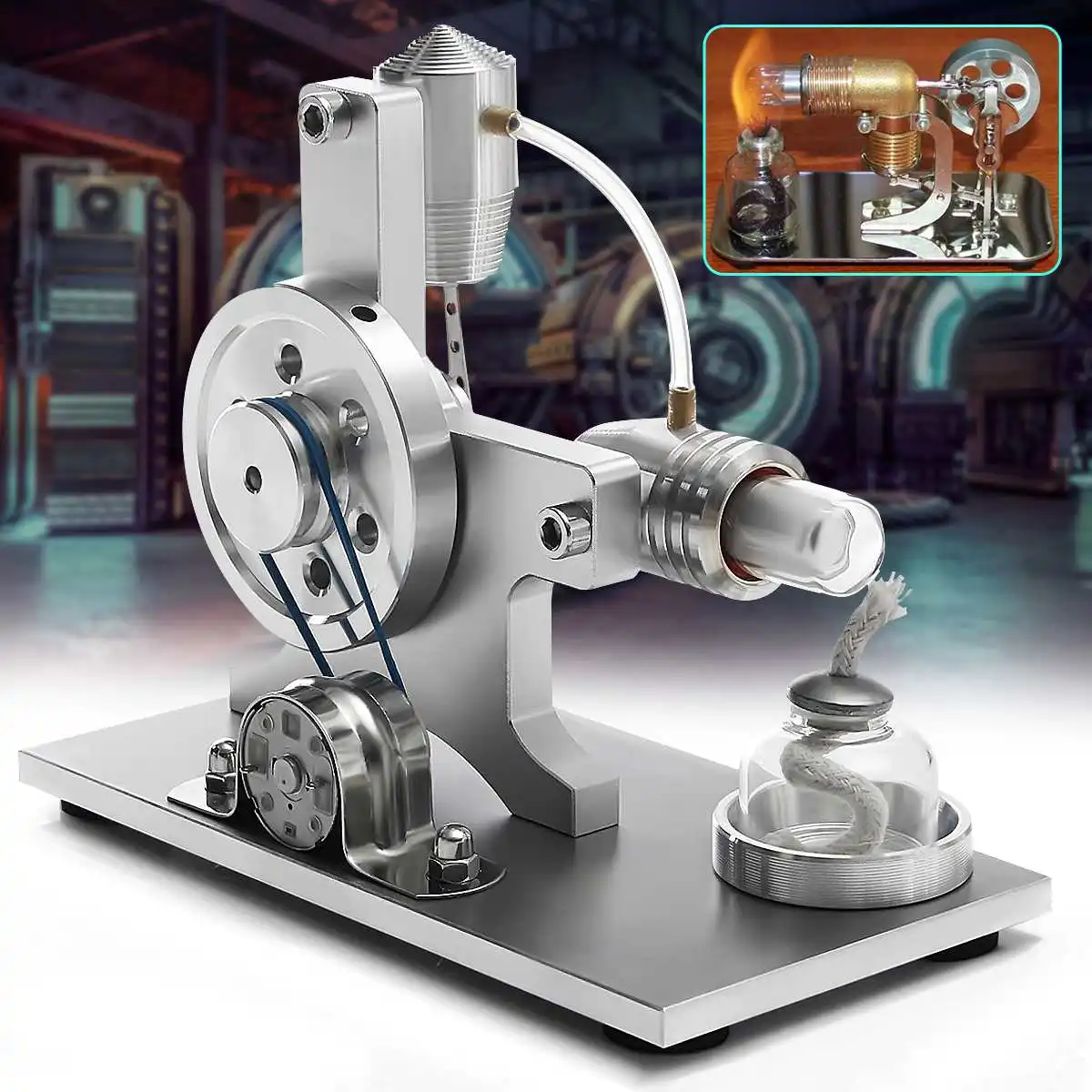Hot Air Stirling Model Power Generator Motor Educational Steam Physics Science Experiment Toy For Children Learning Science Kits
Hot Air Stirling Model Power Generator Motor Educational Steam Physics Science Experiment Toy For Children Learning Science Kits
