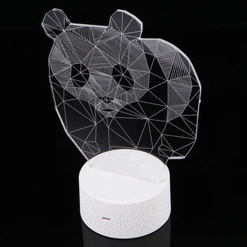 Panda Night Light Stereo LED Colorful Night Light Small Crack 3D Visual Night Light for Home (Colorful, Touch Switch Without Ba
Panda Night Light Stereo LED Colorful Night Light Small Crack 3D Visual Night Light for Home (Colorful, Touch Switch Without Ba