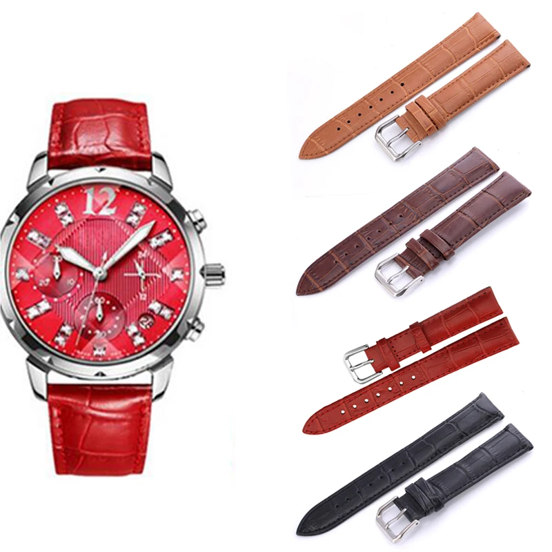 12/14/16/18/20/22mm Genuine Leather Watch Strap Band Belt Watchbands Accessories | Наручные часы