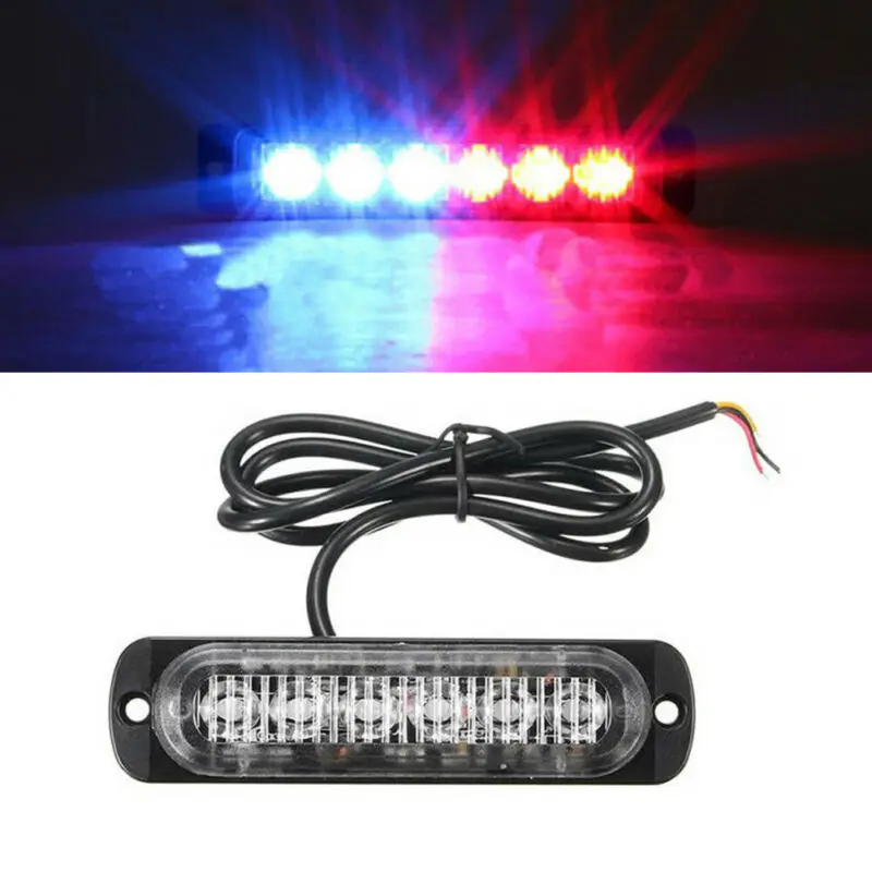 1pc 12-24V 6 LEDs Car Truck Dash Strobe Flash Light Waterproof IPX4 Warning Red&Blue Lamp 18W Car Motorcycle Truck Strobe Light
1pc 12-24V 6 LEDs Car Truck Dash Strobe Flash Light Waterproof IPX4 Warning Red&Blue Lamp 18W Car Motorcycle Truck Strobe Light