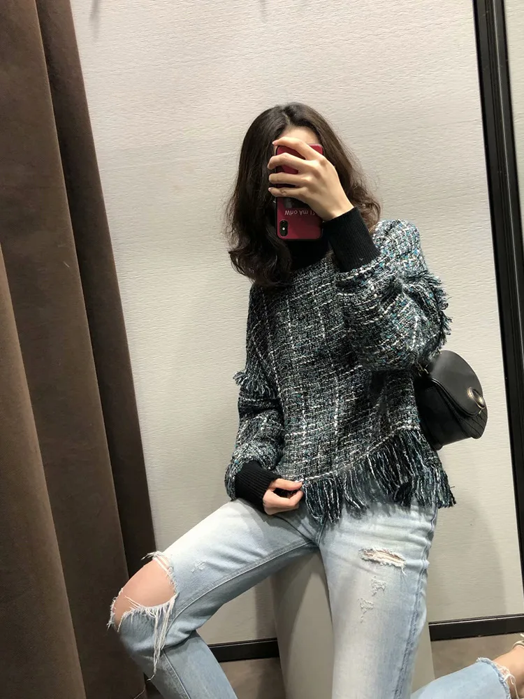 Overplus of Goods Exported to Europe And US Women's 2019 Autumn And Winter New Style Crew Neck Long Sleeve Jacket England Versat
Overplus of Goods Exported to Europe And US Women's 2019 Autumn And Winter New Style Crew Neck Long Sleeve Jacket England Versat