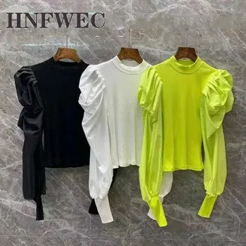 Leisure Teperament O Neck Pullover Puff Sleeve Women Black Short Knitting Sweater 2019 Autumn Winter New Clothes D615
Leisure Teperament O Neck Pullover Puff Sleeve Women Black Short Knitting Sweater 2019 Autumn Winter New Clothes D615