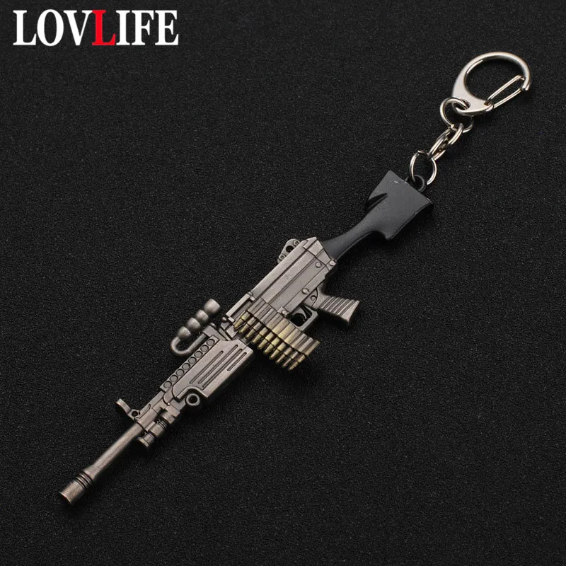 PUBG Keychain Trinkets M249 Weapon Models Pendants Key Chains Men Car Key Holders Metal 98K Gun Toy Key Rings Hot Game Fans Gift
PUBG Keychain Trinkets M249 Weapon Models Pendants Key Chains Men Car Key Holders Metal 98K Gun Toy Key Rings Hot Game Fans Gift