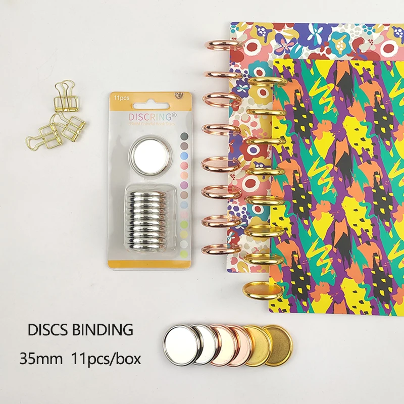 11pcs/box 35mm Mushroom Hole Loose Leaf Notebook Binding Rings 360 Degree Foldable Discs Ring Scrapbook Buckle Notebook Binding
11pcs/box 35mm Mushroom Hole Loose Leaf Notebook Binding Rings 360 Degree Foldable Discs Ring Scrapbook Buckle Notebook Binding