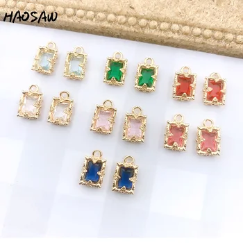 HAOSAW 7*11MM 6Pcs/Lot Hand Made/Multi Colors Glass/Translucent/Cooper Metal/Earring Findings/DIY Making/Jewelry Accessories
HAOSAW 7*11MM 6Pcs/Lot Hand Made/Multi Colors Glass/Translucent/Cooper Metal/Earring Findings/DIY Making/Jewelry Accessories