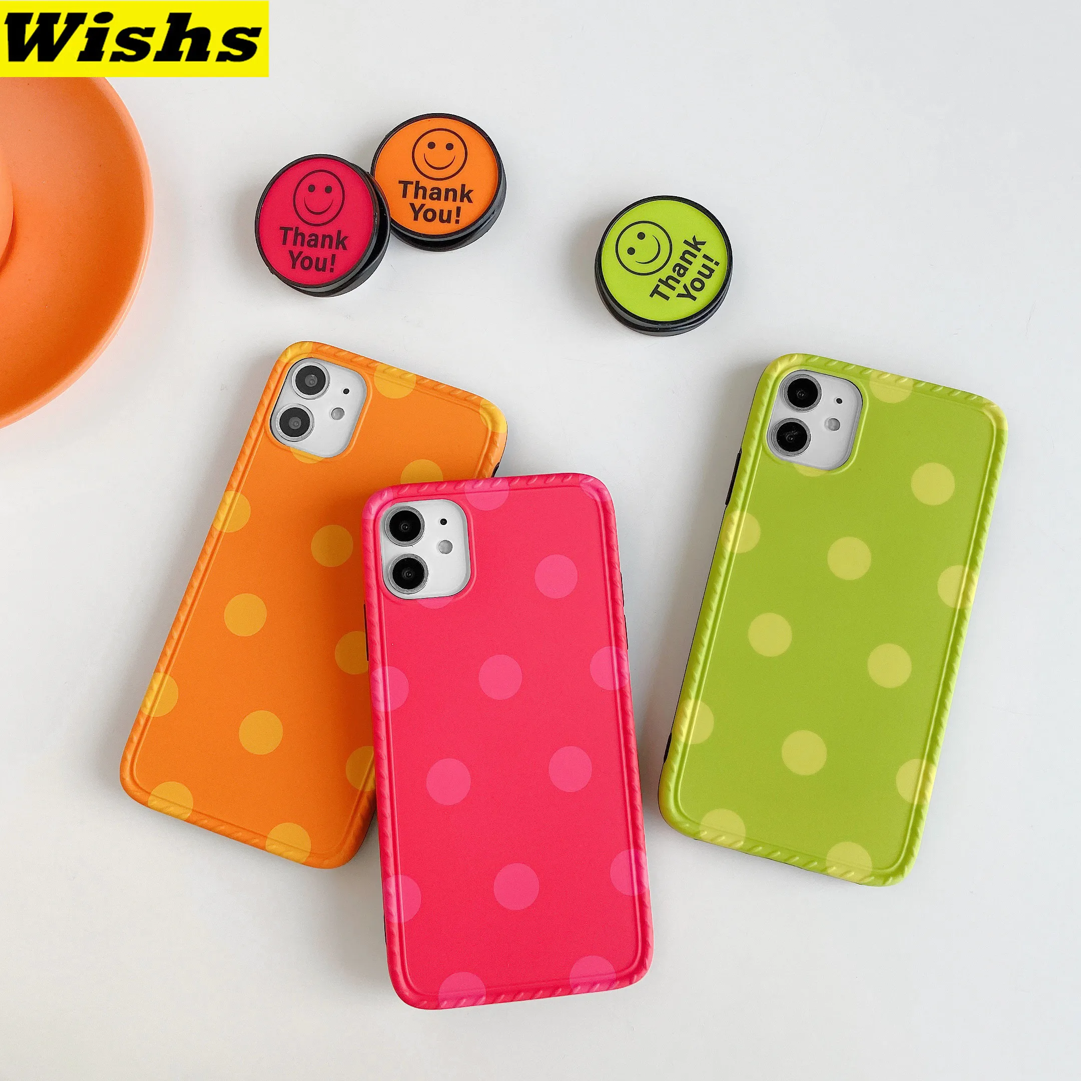 Fluorescent wave point smiling face fold holder Phone Case For iPhone 11 Pro MAX XR Xs Max 7 8 Plus Soft IMD Case For iPhone 11
Fluorescent wave point smiling face fold holder Phone Case For iPhone 11 Pro MAX XR Xs Max 7 8 Plus Soft IMD Case For iPhone 11