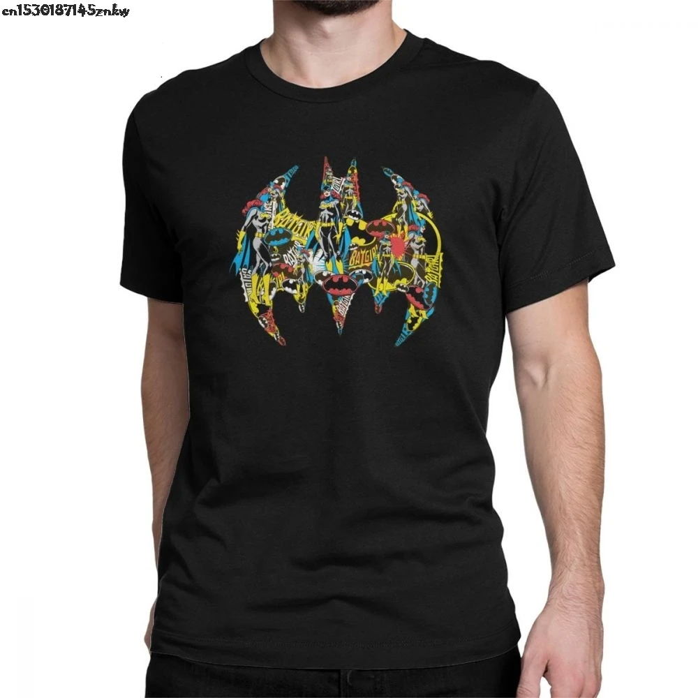 Мужская хлопковая футболка с Бэтменом Batgirl летняя круглым вырезом и короткими