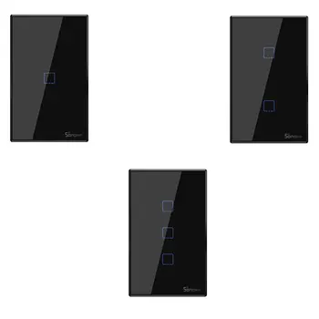 SONOFF T3US1C-TX 1/2/3 Gang RF Remote Controlled Wifi Switch Border Compatible with Alexa Google Home US Standard
SONOFF T3US1C-TX 1/2/3 Gang RF Remote Controlled Wifi Switch Border Compatible with Alexa Google Home US Standard