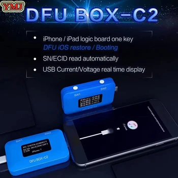 JC DFU BOX-C2 4 in 1for iPhone Restore Programmer One Button Boot Control line SN/ECID Reader USB Current/Voltage Detector JC C2
JC DFU BOX-C2 4 in 1for iPhone Restore Programmer One Button Boot Control line SN/ECID Reader USB Current/Voltage Detector JC C2
