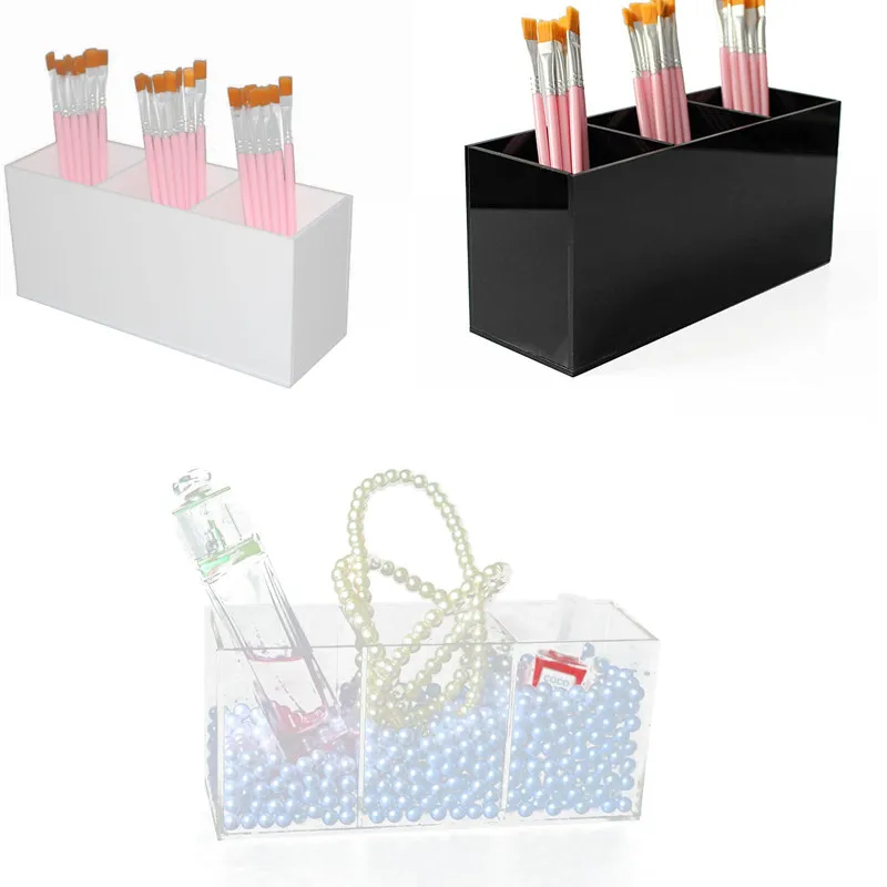 Multipurpose 3 Holes Transparent Makeup Brush Tool Storage Box Household Desktop Cosmetics Boxes Commodity Shelf Container
Multipurpose 3 Holes Transparent Makeup Brush Tool Storage Box Household Desktop Cosmetics Boxes Commodity Shelf Container