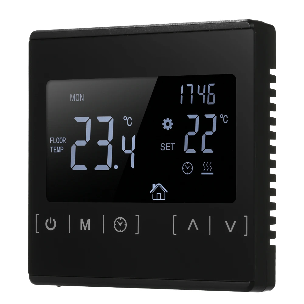 LCD Touch Screen Thermostat Electric Floor Heating System Water Heating Thermoregulator AC85-240V Temperature Controller
LCD Touch Screen Thermostat Electric Floor Heating System Water Heating Thermoregulator AC85-240V Temperature Controller